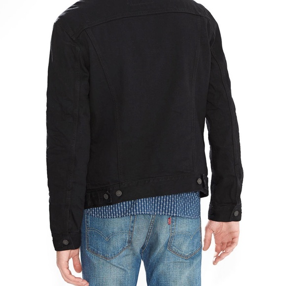 Levis Trucker Black Denim Jacket - Picture 3 of 6